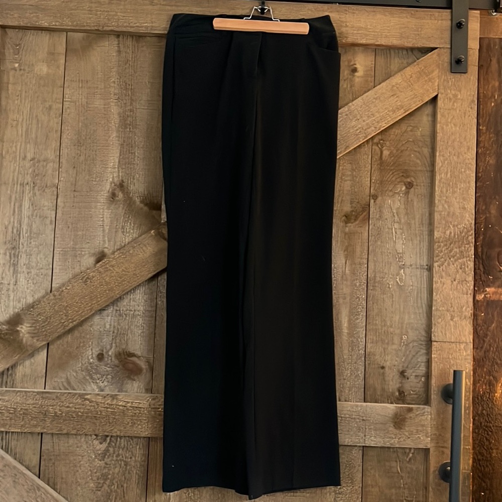 Black Tall Wide Leg Dress Pant